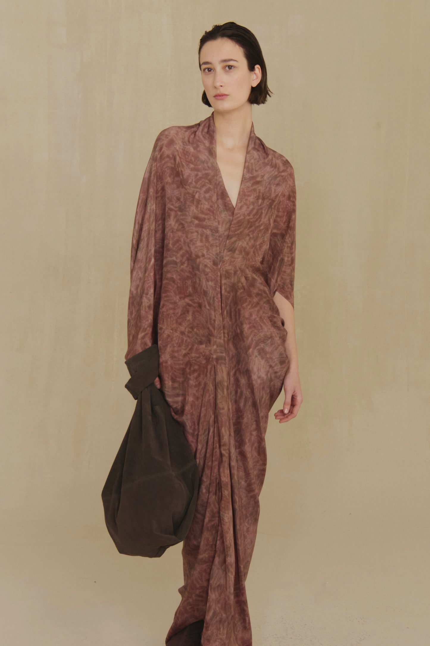 Mayu, vestido de cupro croma print