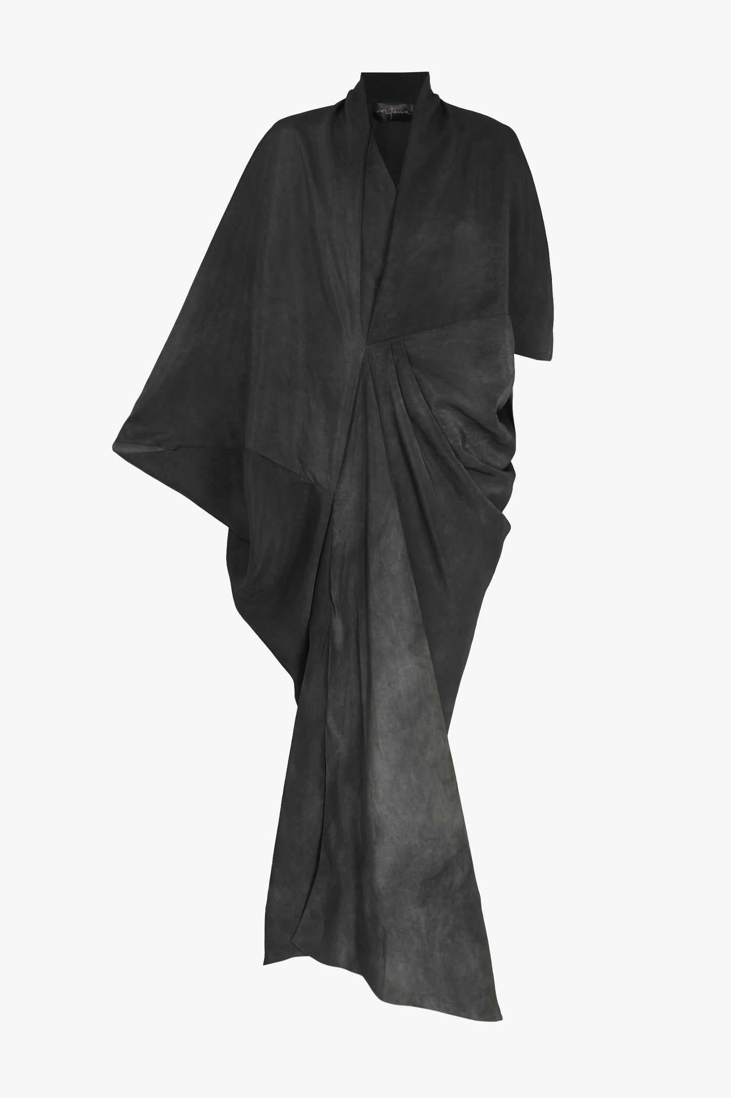 Mayu, petroleum maltinto silk dress