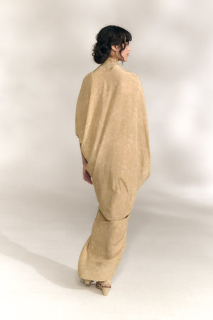 Mayu, vestido de seda flora print