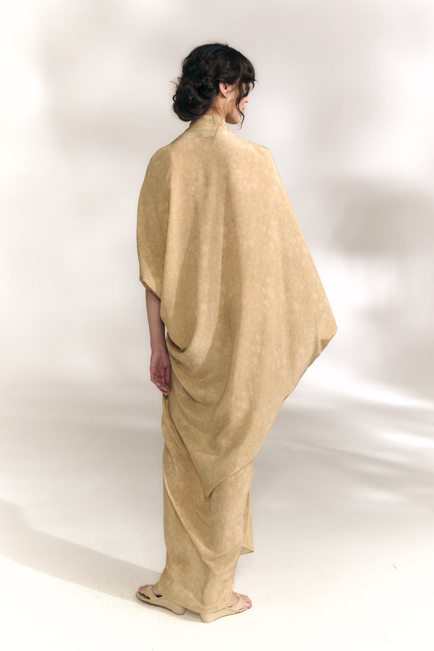 Mayu, vestido de seda flora print