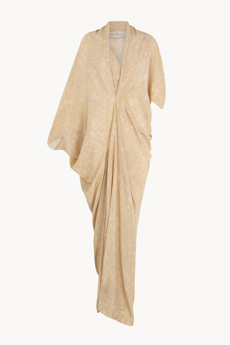 Mayu, vestido de seda flora print