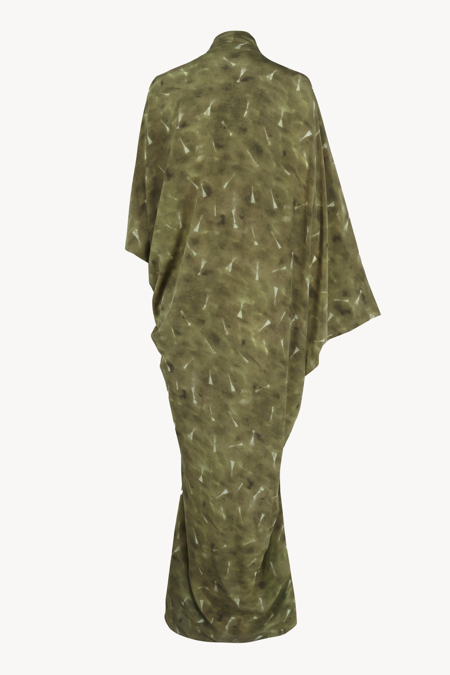 Mayu, pua print organic silk dress
