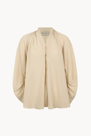 Medina, blusa de seda marfil