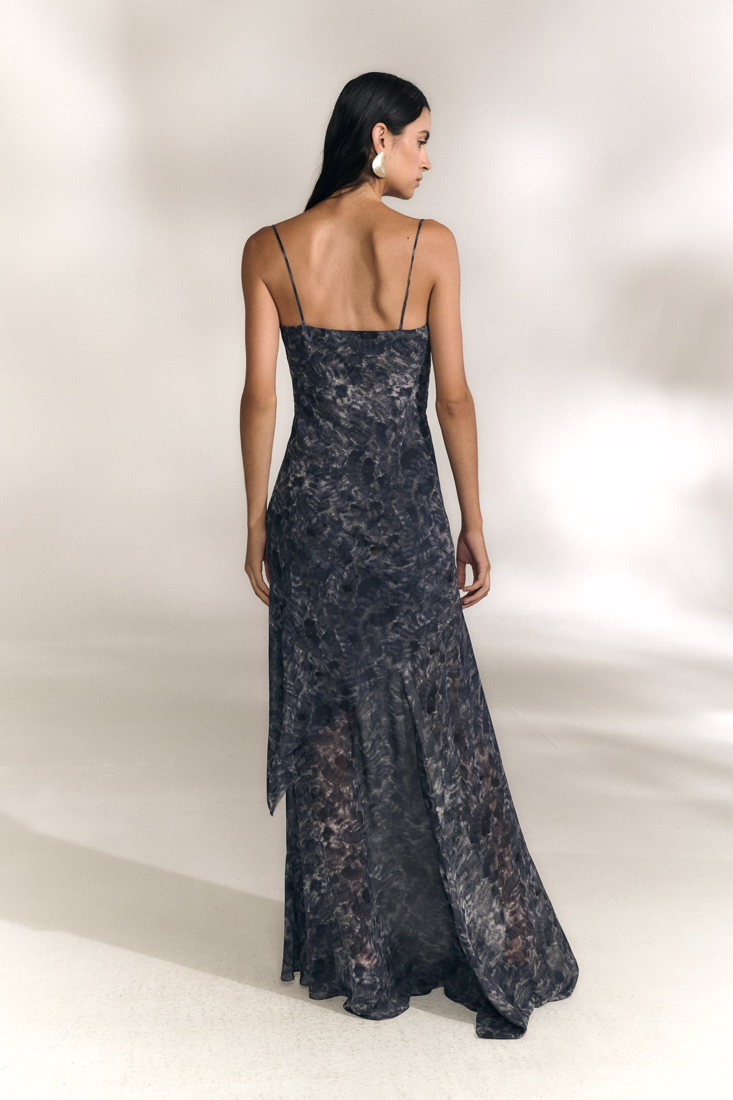 Meena, salina silk print dress