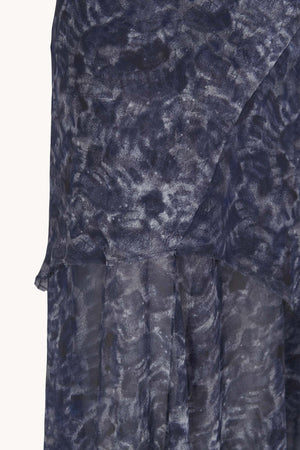 Meena, salina silk print dress