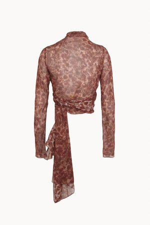 Meena, espurna print silk jacket