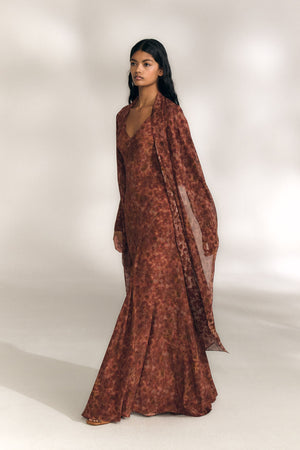 Meena, espurna print silk jacket