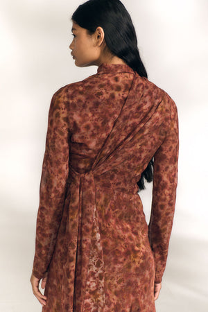 Meena, espurna print silk jacket