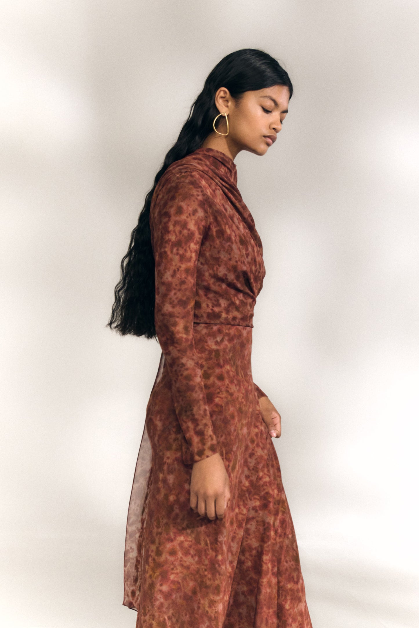 Meena, espurna print silk jacket