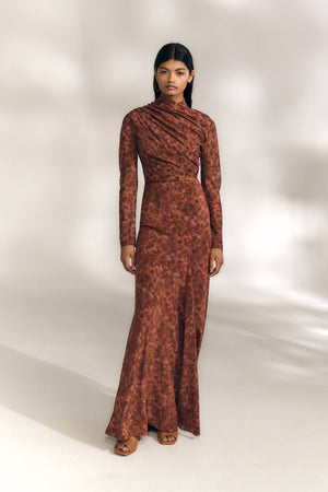 Meena, espurna print silk jacket