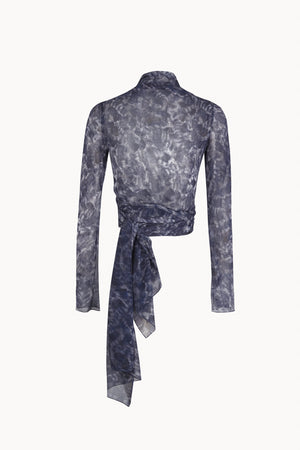 Meena, salina print silk jacket