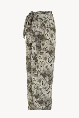 Pareo, falda de seda elmas print