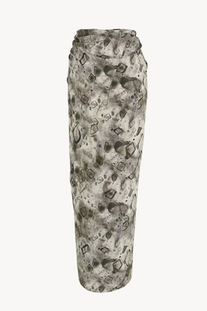 Pareo, falda de seda elmas print
