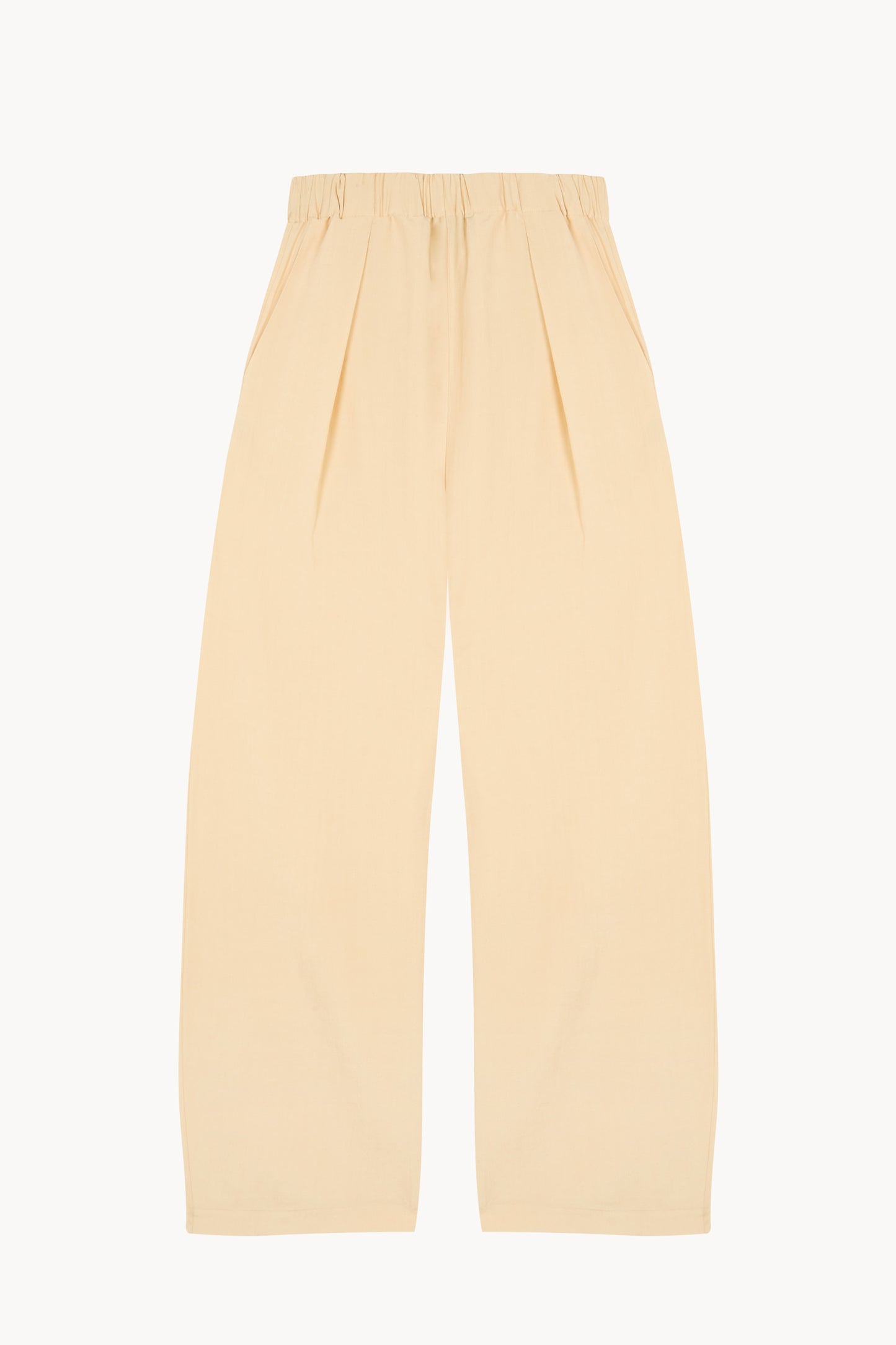Mel, beige mares linen and silk pants