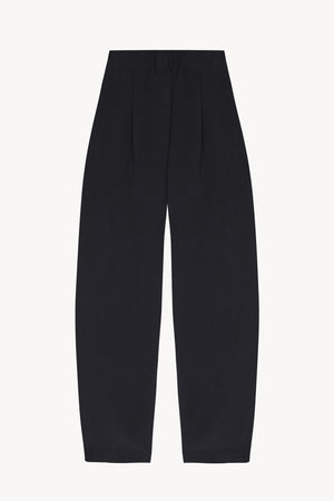 Mel, pure navy linen and silk pants