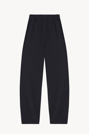 Mel, pure navy linen and silk pants