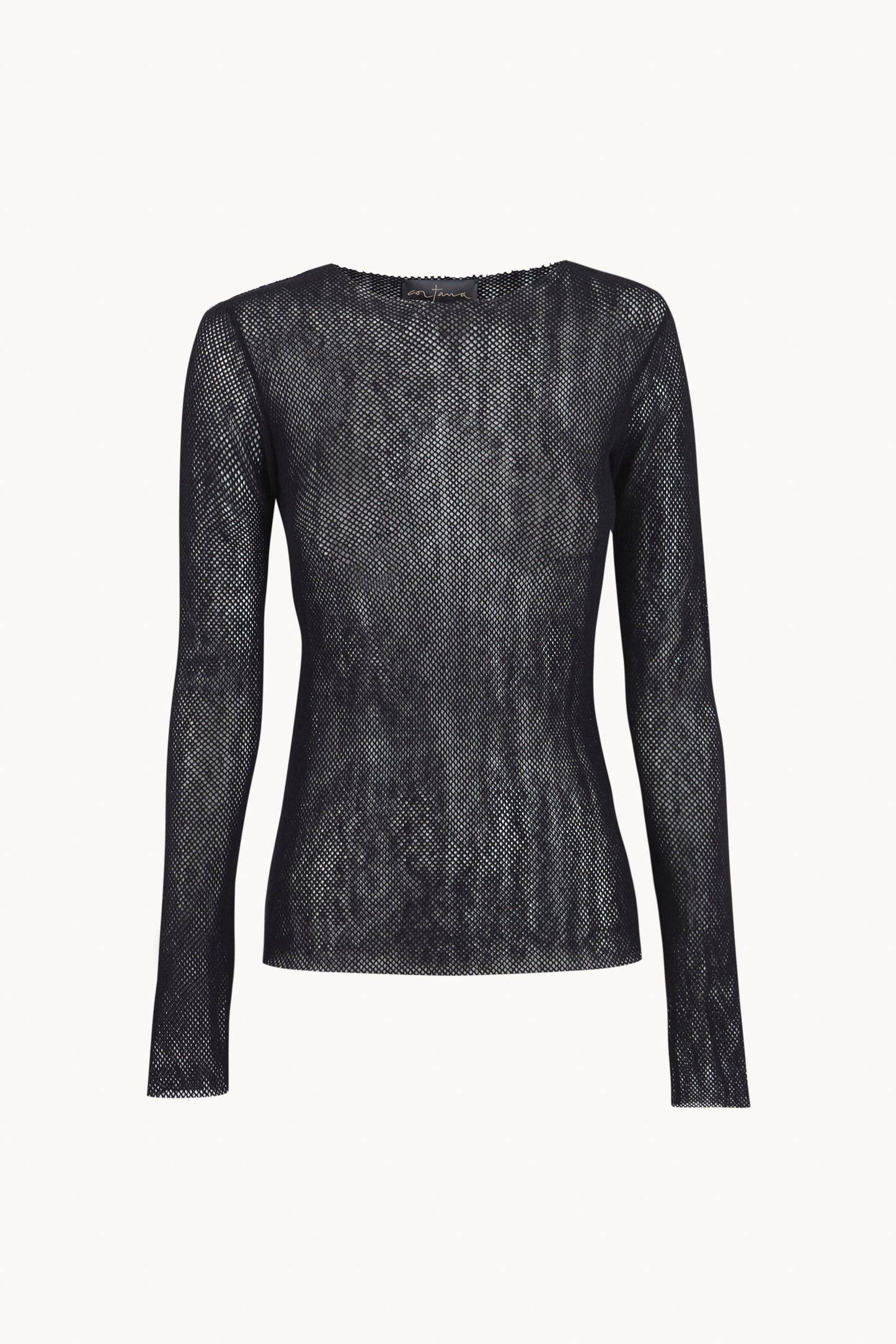 Mesh, stretch wool mesh top