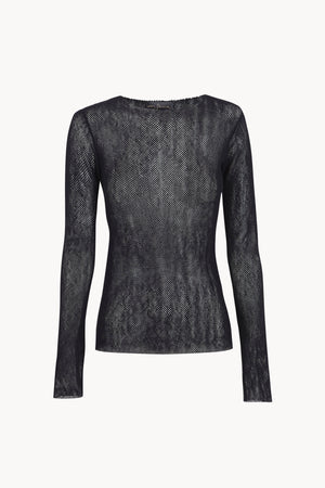 Mesh, stretch wool mesh top