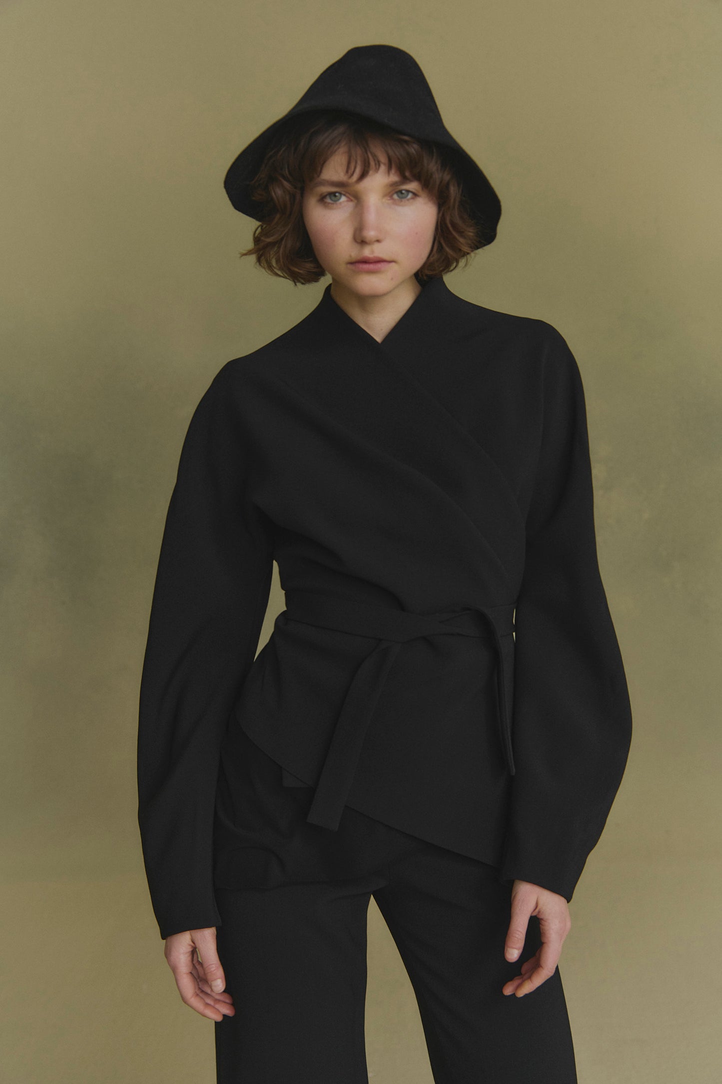 Midnight, stretch wool jacket