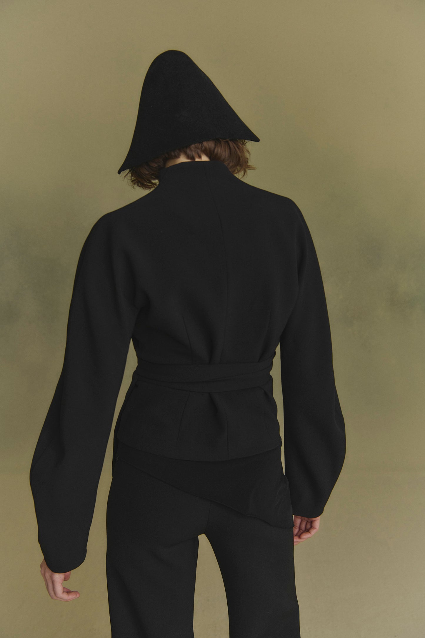 Midnight, stretch wool jacket