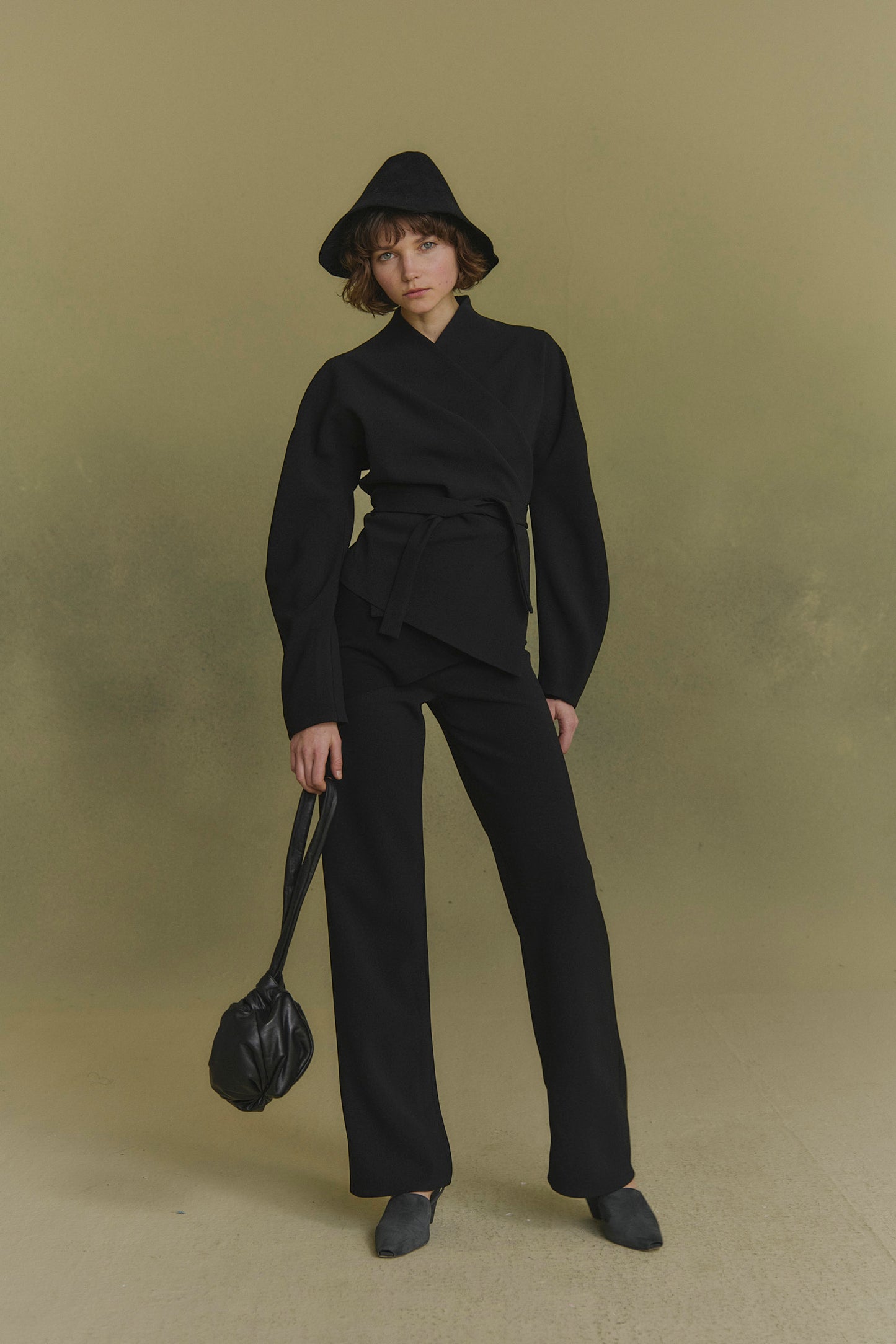 Midnight, stretch wool jacket