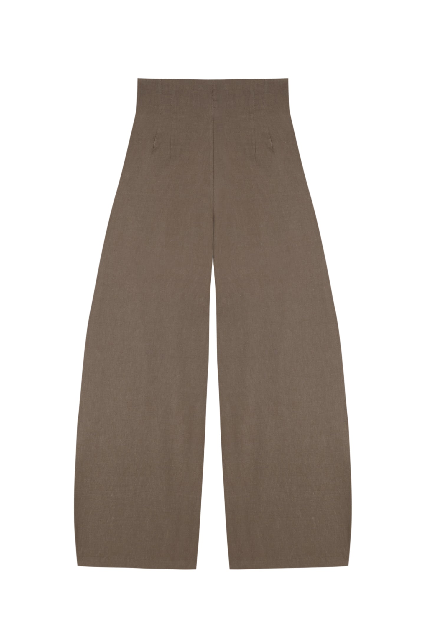 Mira, cocoa high-waisted pants