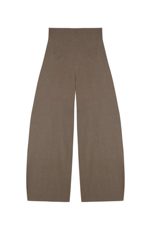 Mira, cocoa high-waisted pants