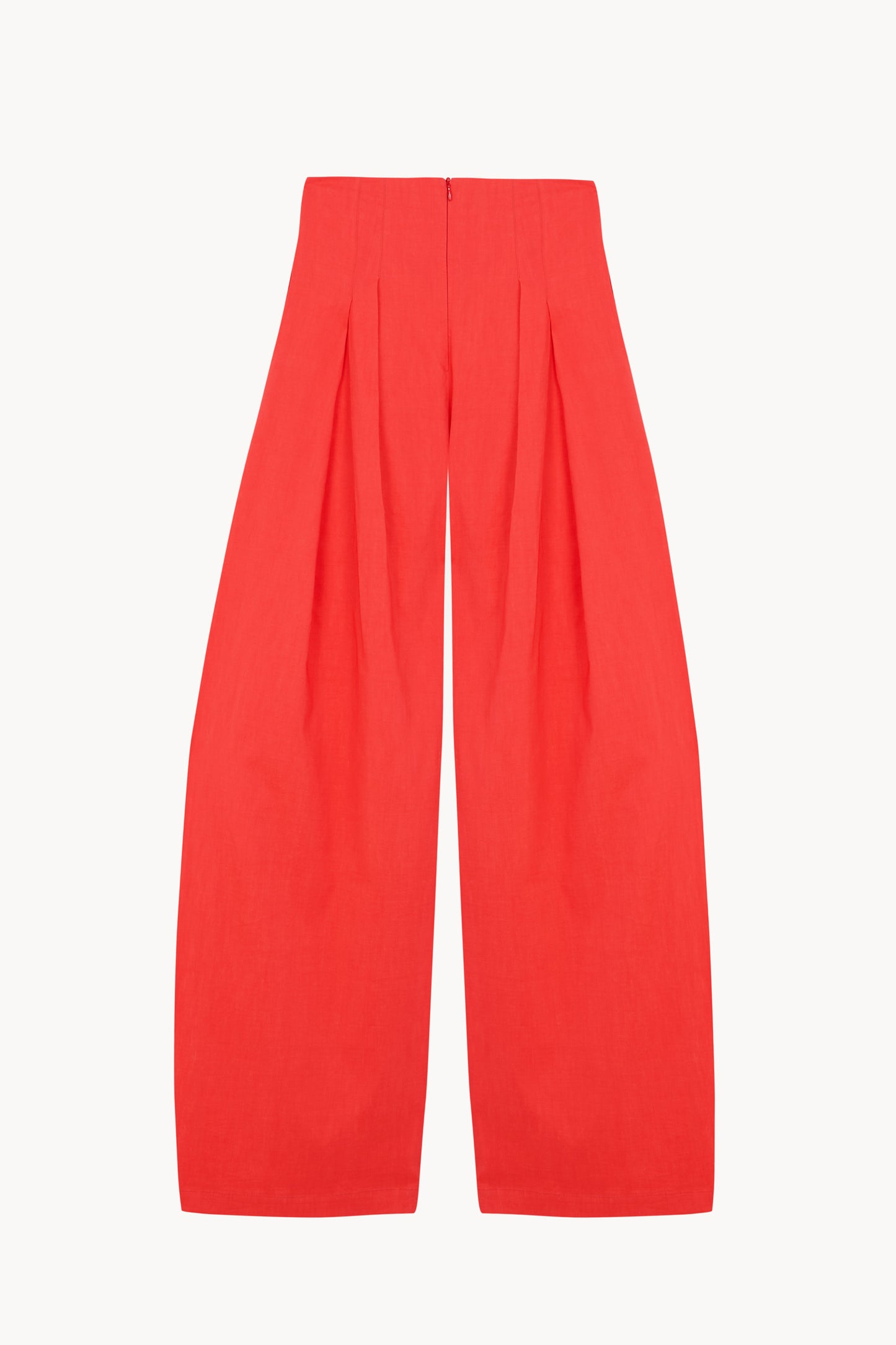 Mira, pantalon de talle alto rojo coral