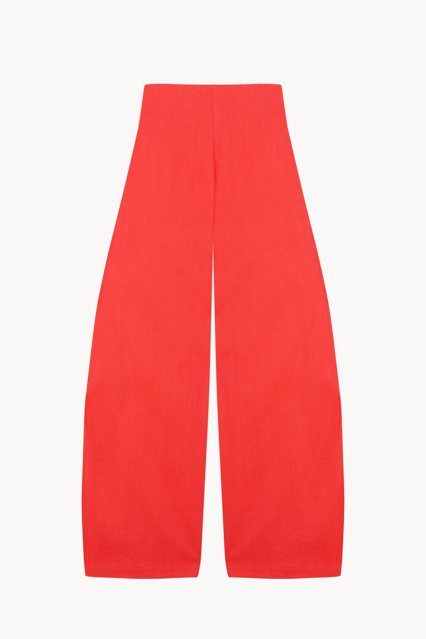 Mira, pantalon de talle alto rojo coral