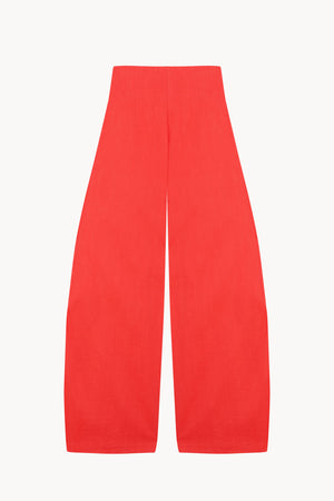 Mira, pantalon de talle alto rojo coral