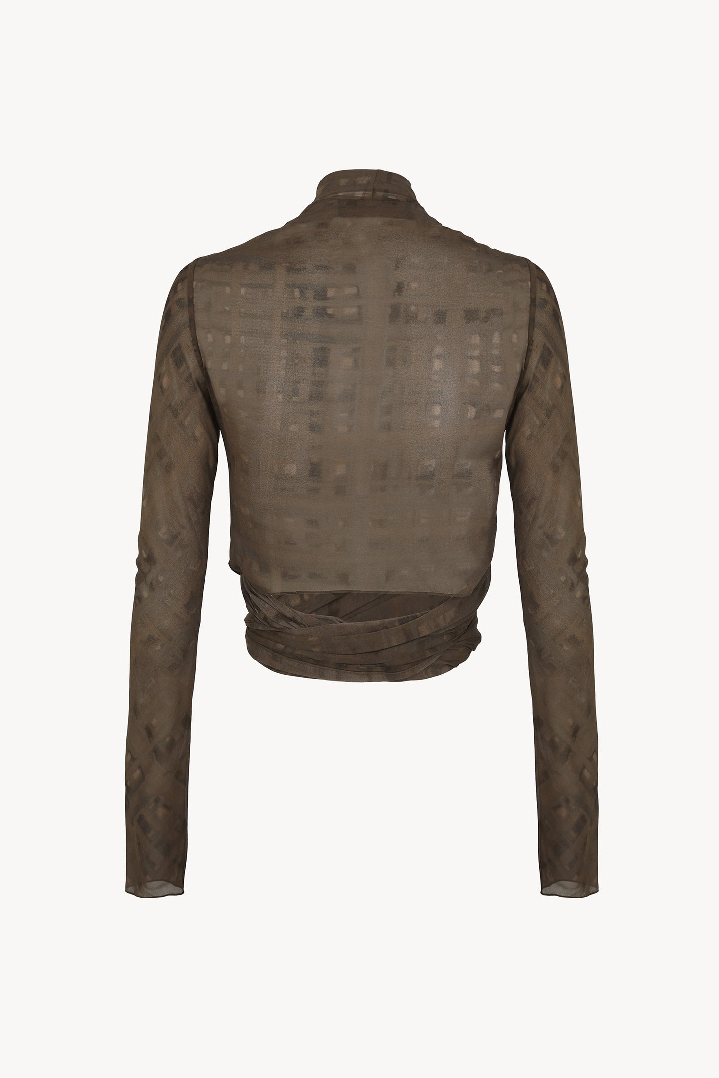 Mire, chaqueta de seda teki print