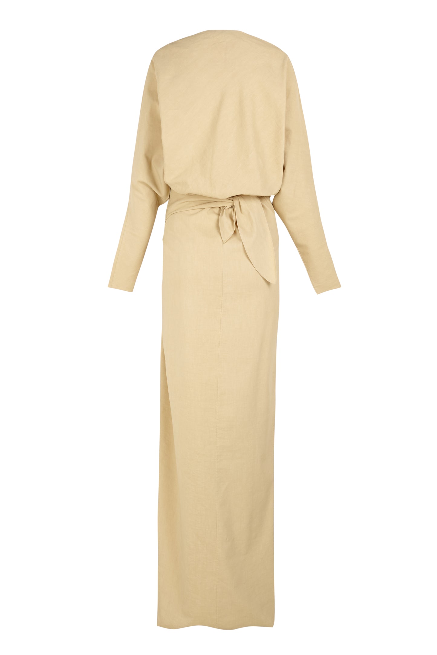 Mite, long beige dress