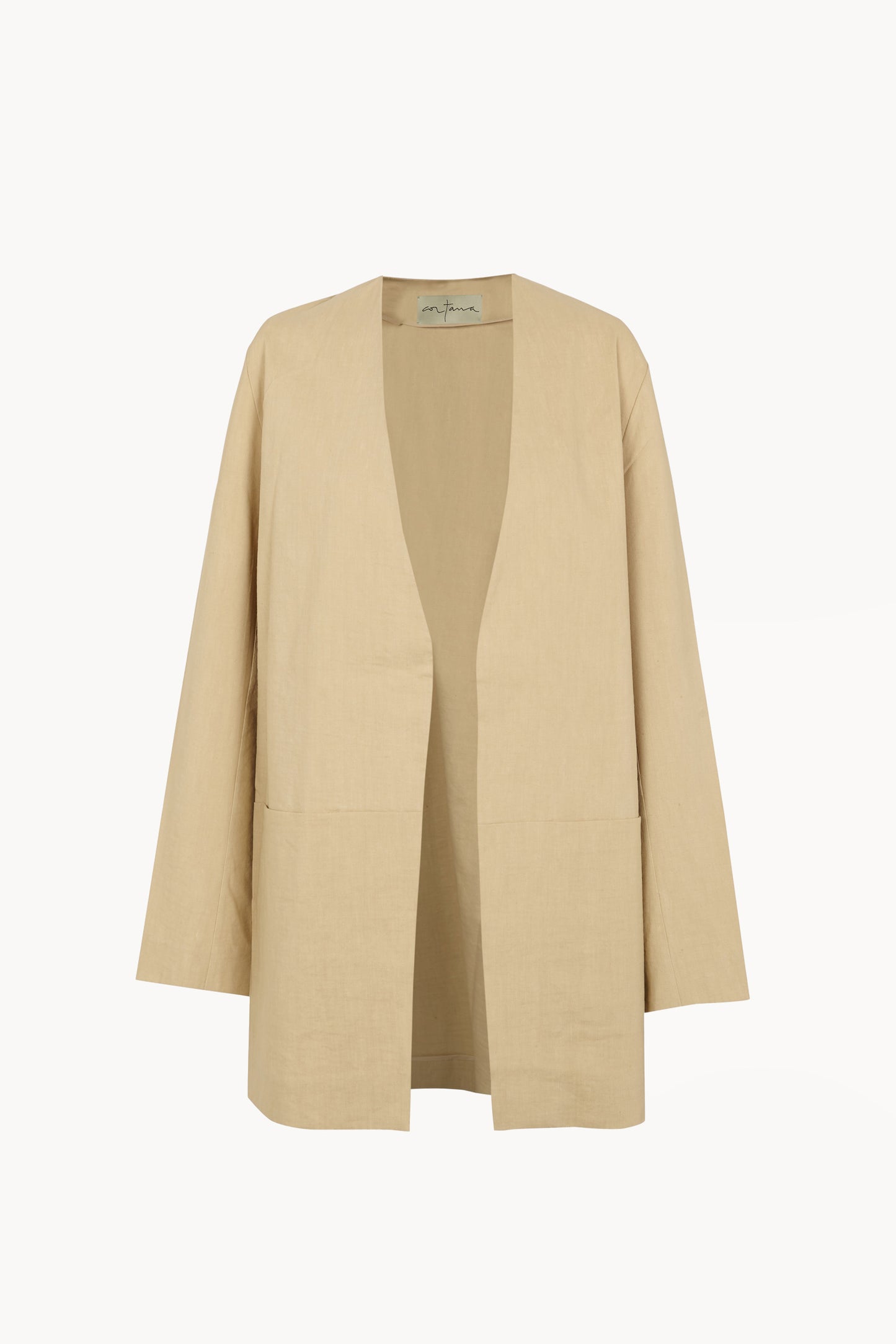 Mite, chaqueta oversize beige