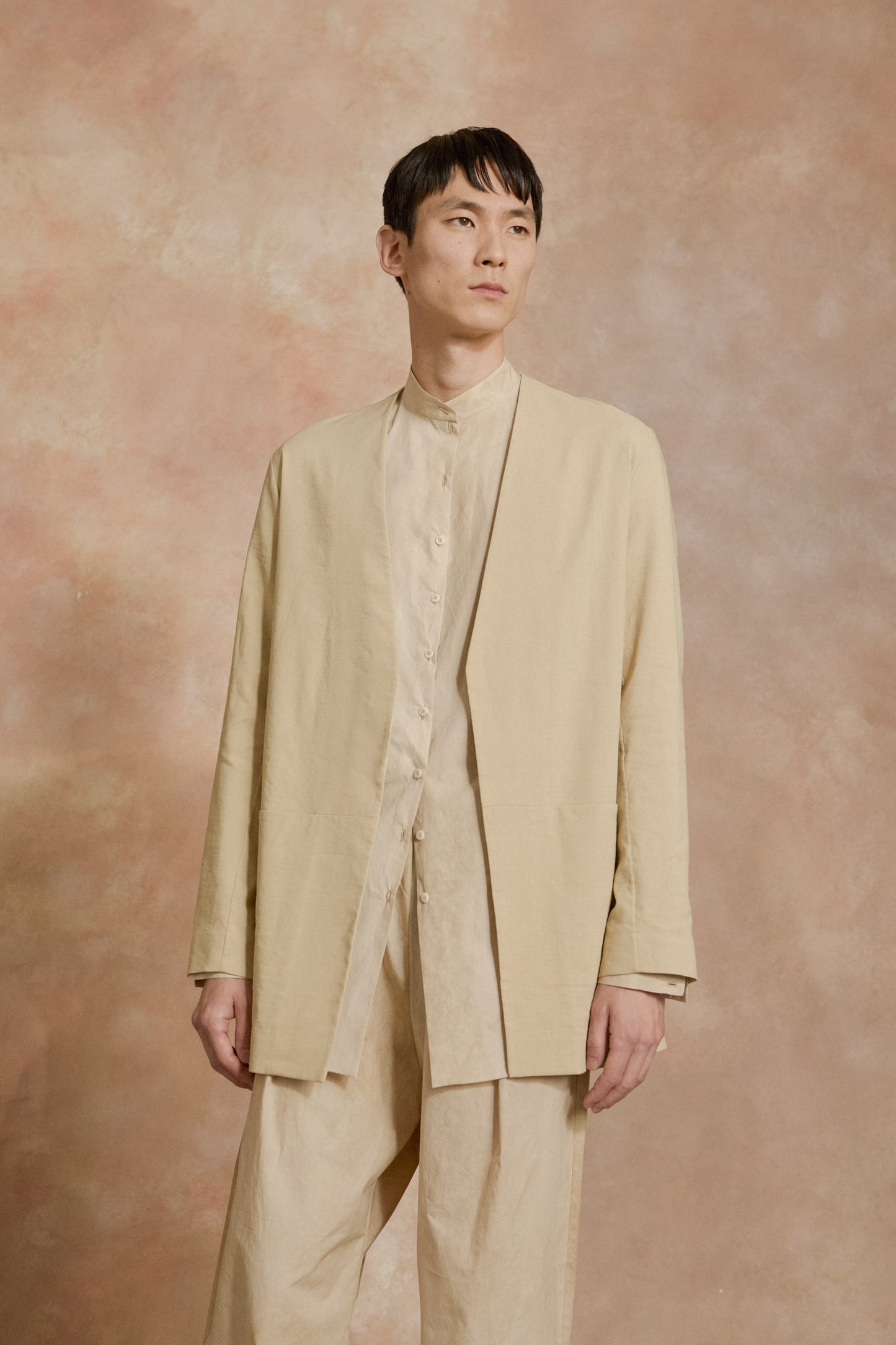 Mite, beige oversized jacket