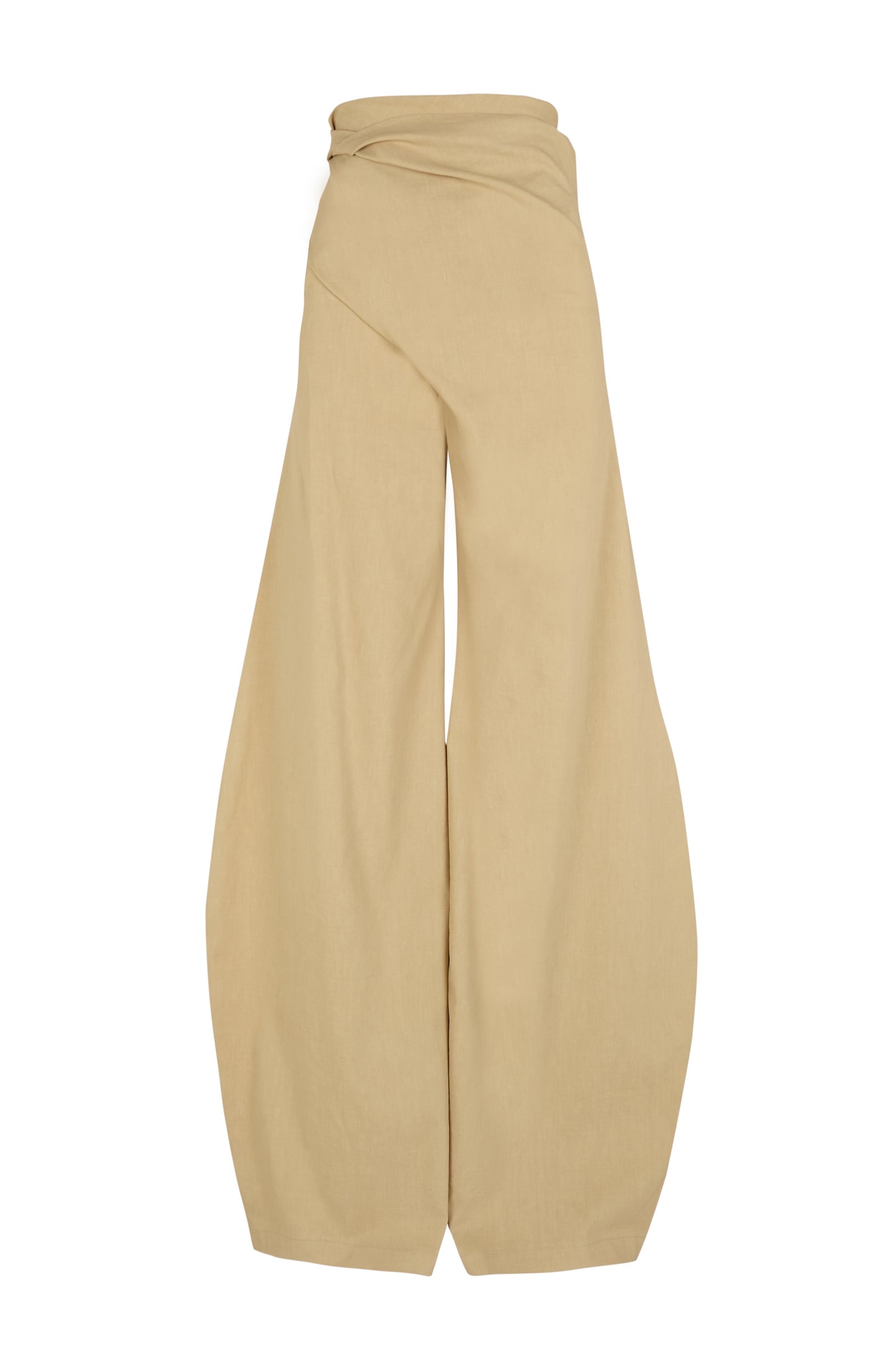 Mite, beige wrap pants