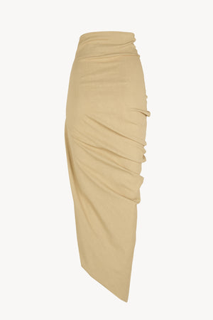 Mite, beige midi skirt