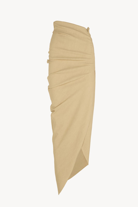 Mite, falda midi beige
