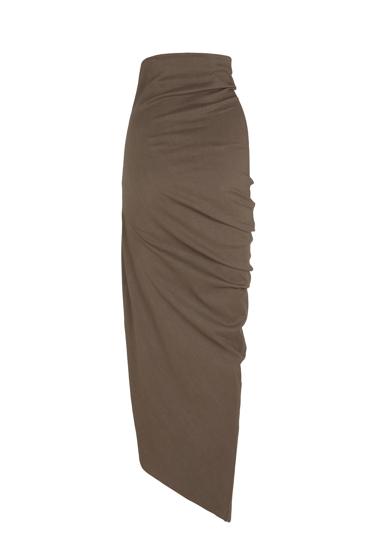 Mite, cocoa midi skirt