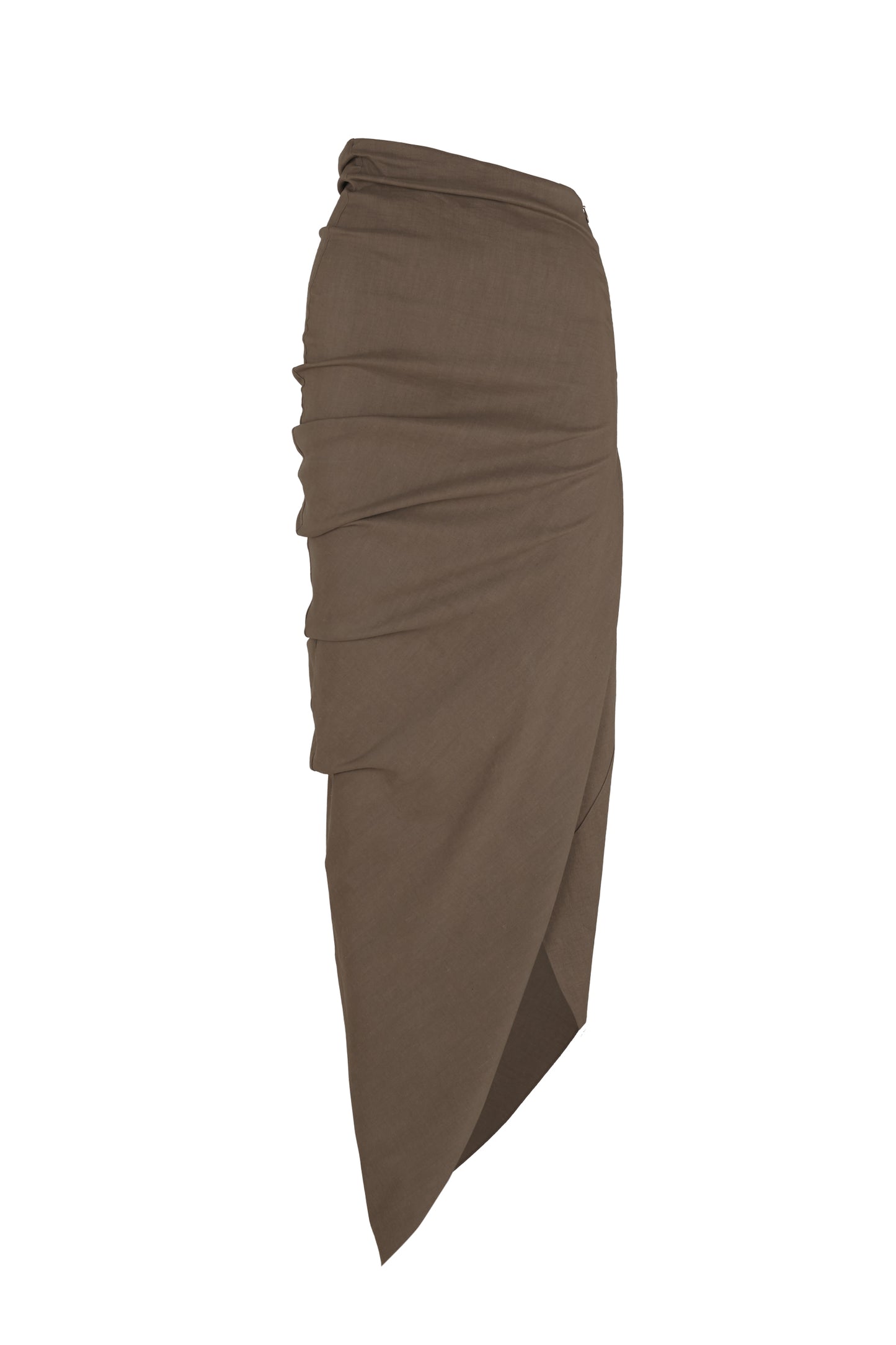 Mite, cocoa midi skirt