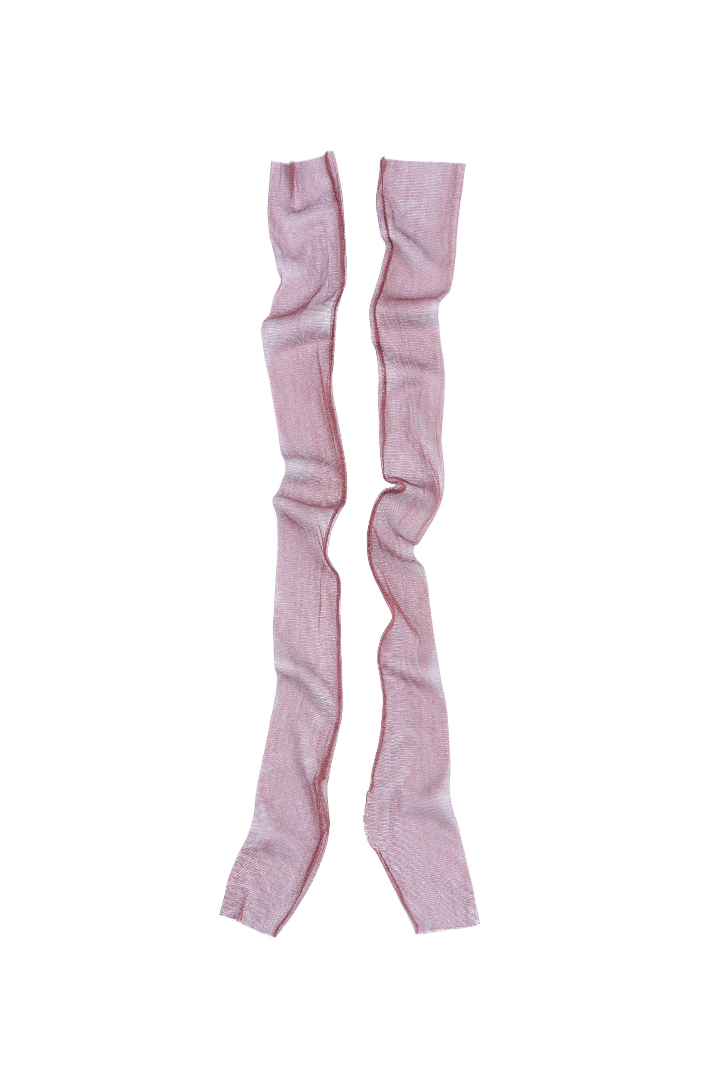 Mito, cranberry silk tulle mittens 