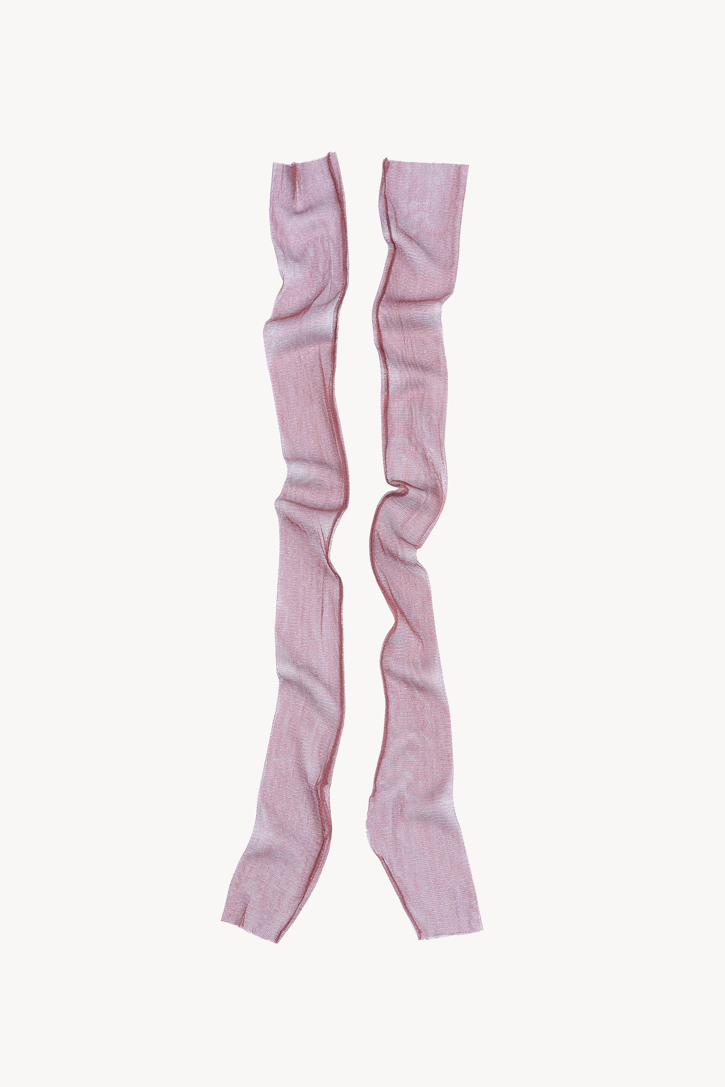 Mito, cranberry silk tulle mittens 