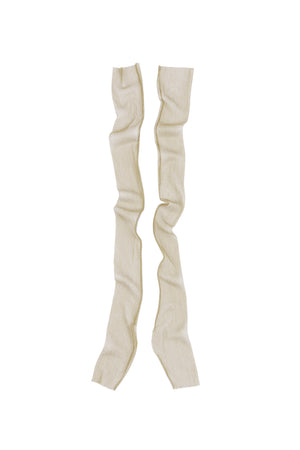 Mito, olive silk tulle mittens 