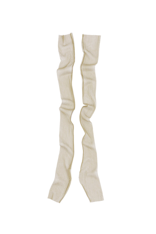 Mito, mitones de tul de seda olive