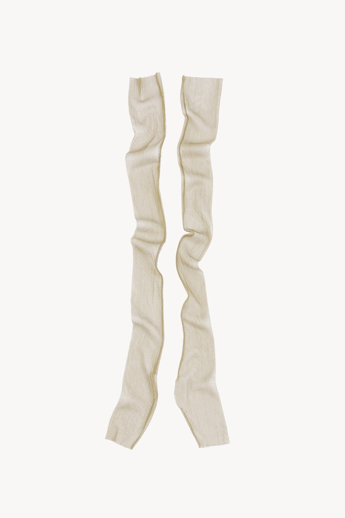 Mito, olive silk tulle mittens 