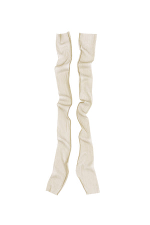 Mito, beige17 silk tulle mittens