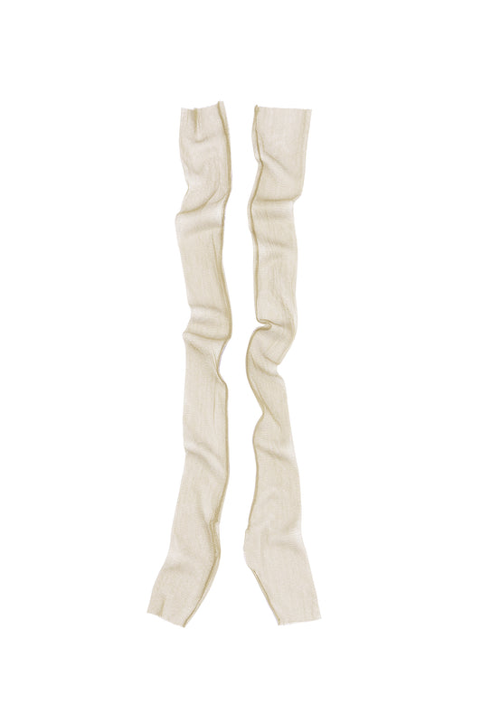 Mito, mitones de tul de seda beige17