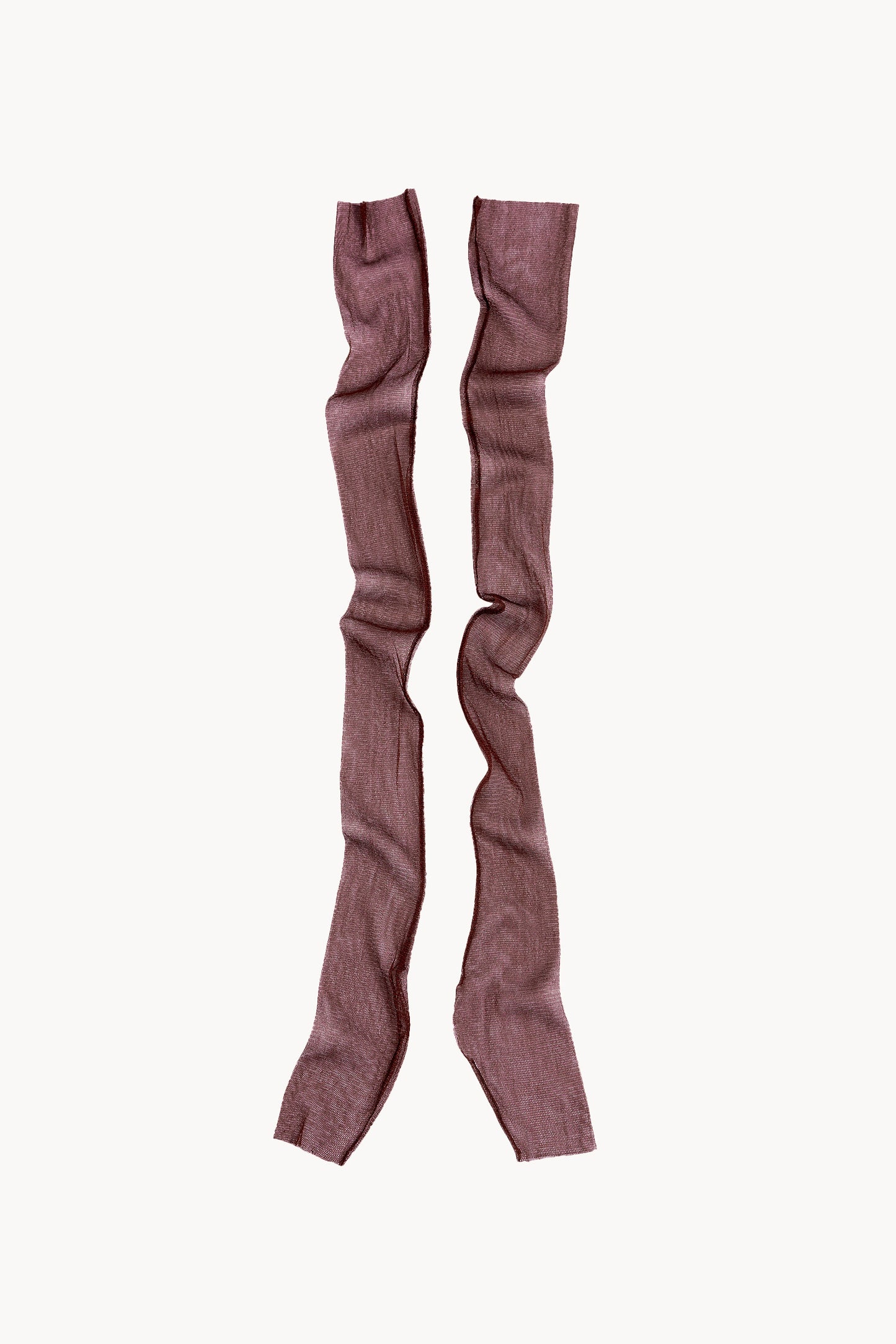 Mito, bordeaux bs silk tulle mittens