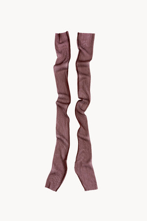 Mito, bordeaux bs silk tulle mittens
