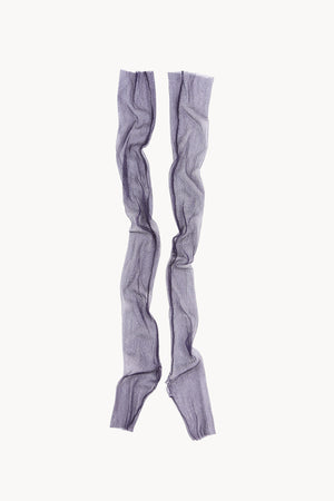 Mito, dark purple silk tulle mittens