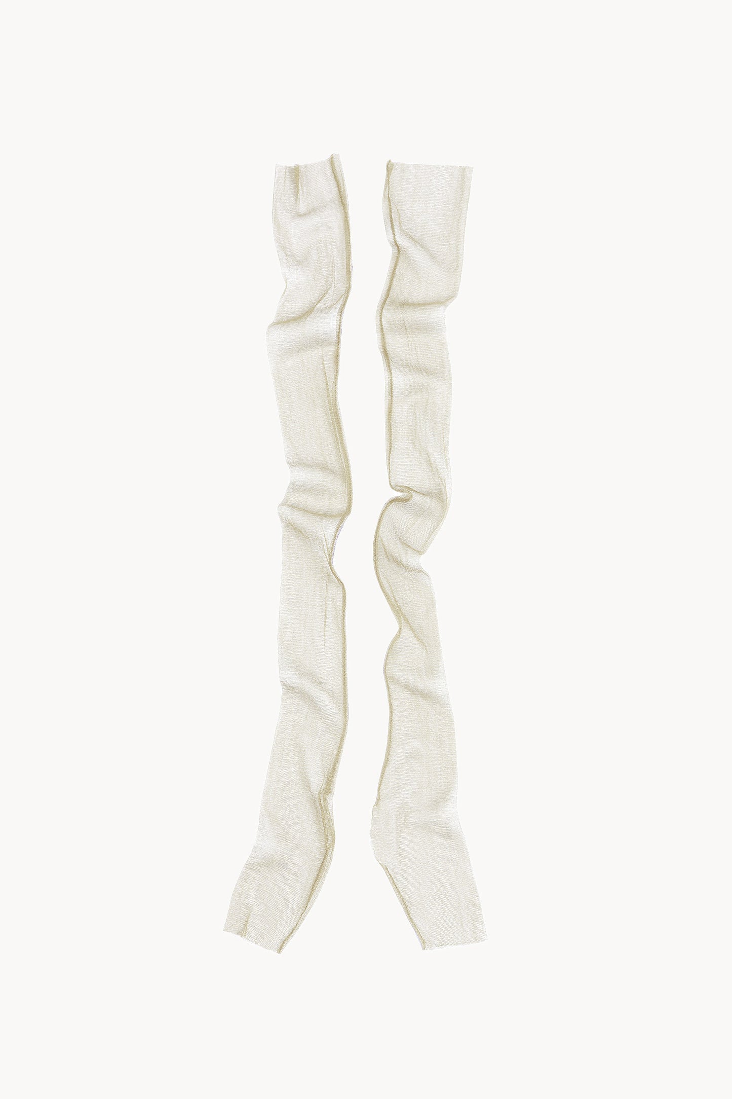 Mito, ivoire silk tulle mittens